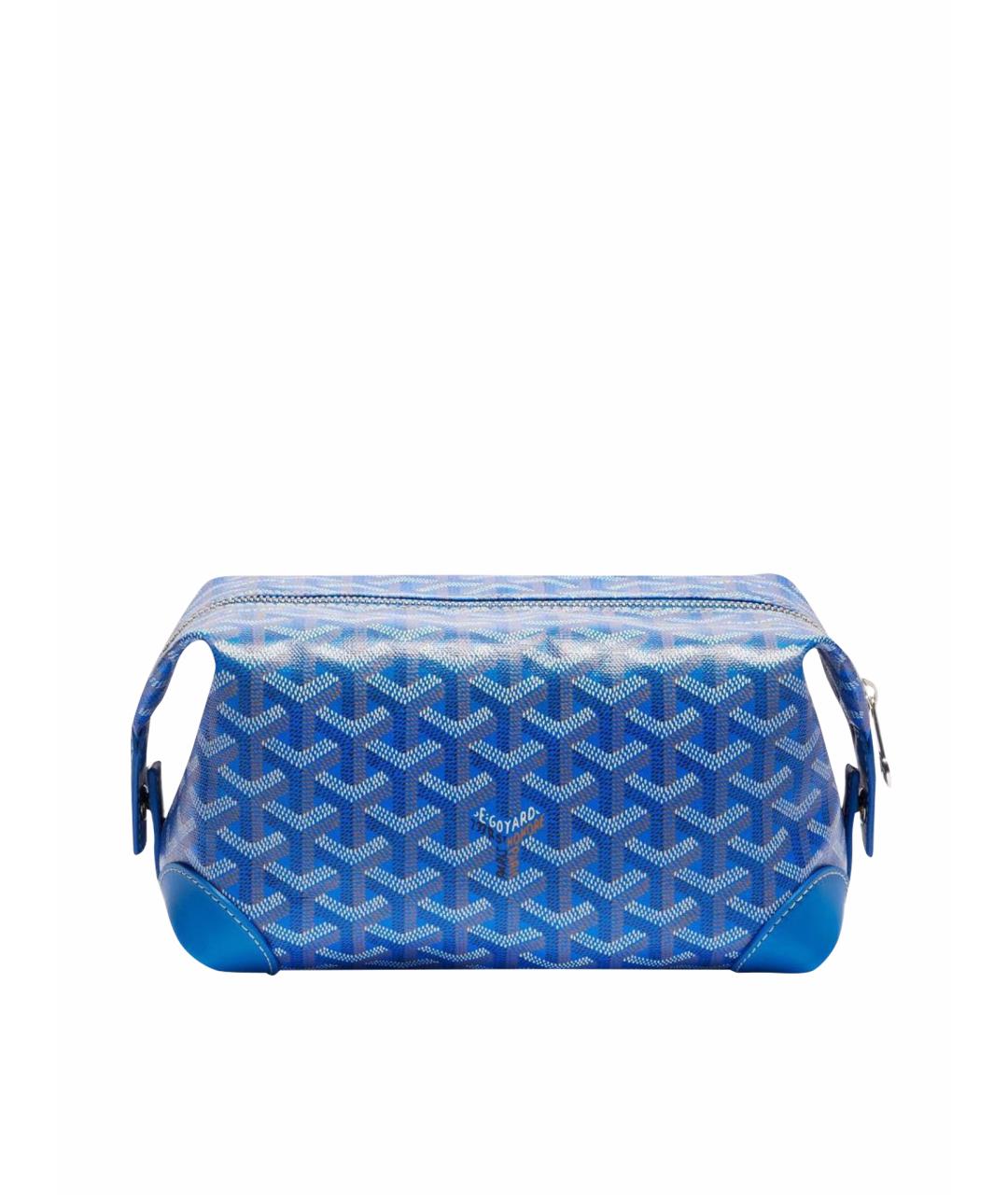GOYARD Синяя кожаная косметичка, фото 1