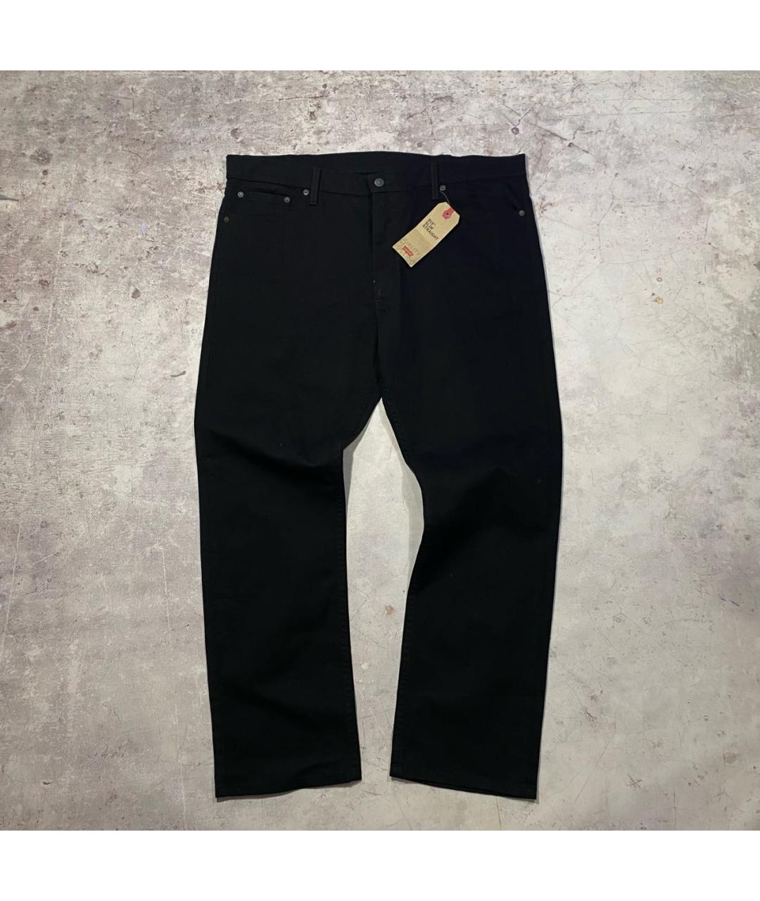 LEVI'S Черные хлопковые прямые джинсы, фото 6