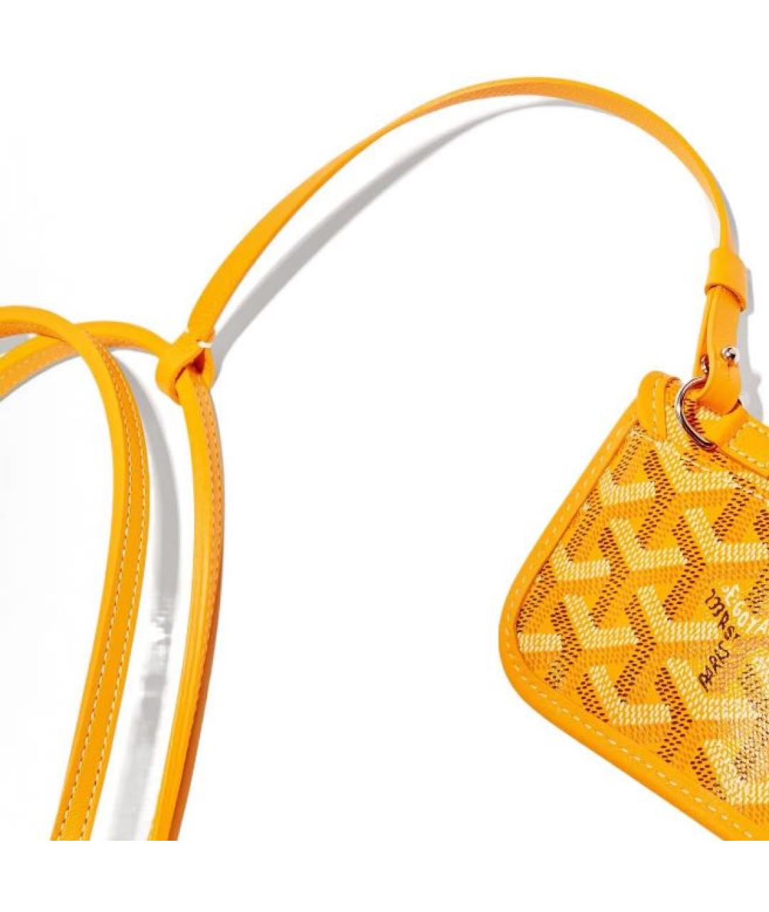 GOYARD Желтая сумка тоут, фото 4
