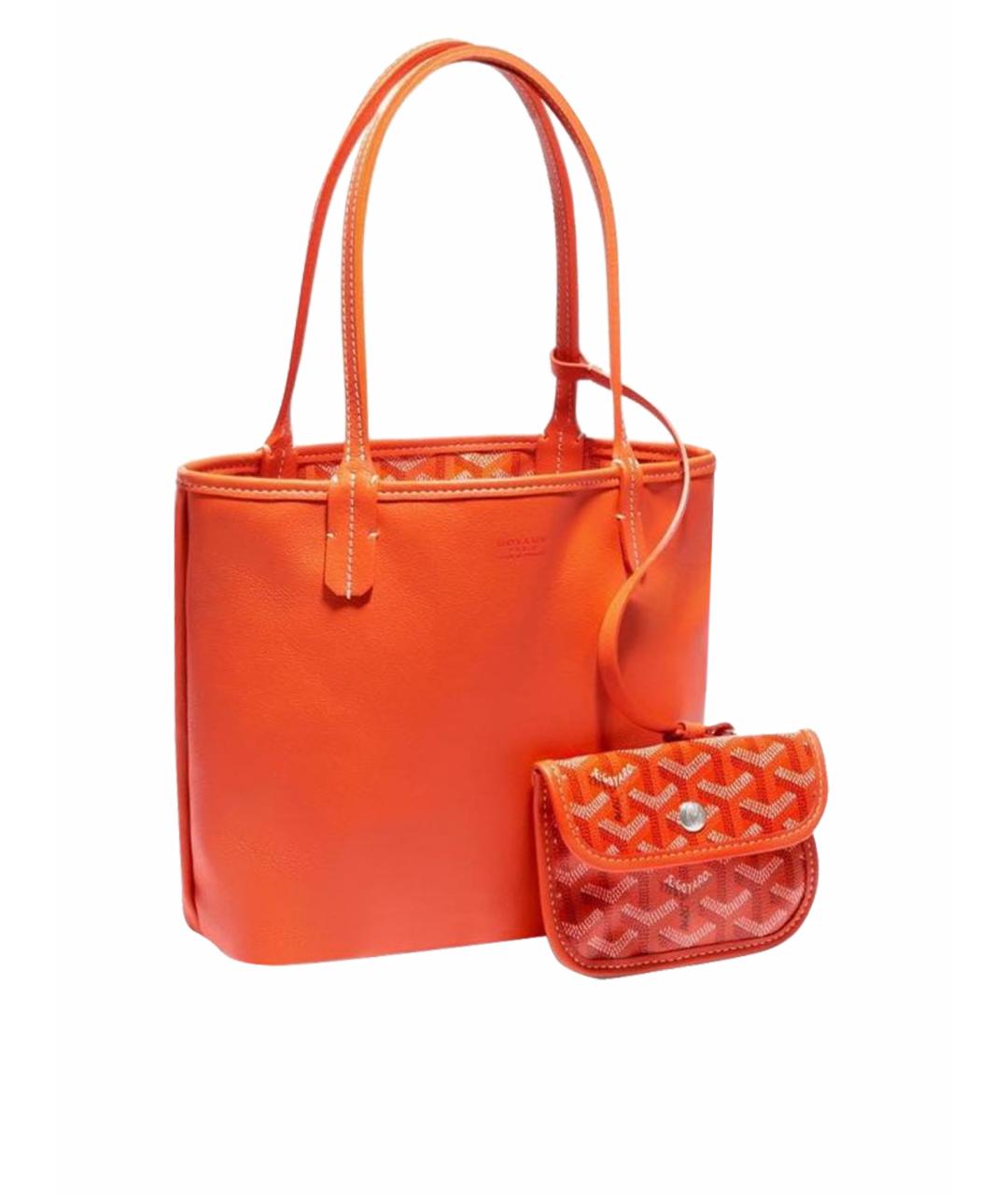 GOYARD Оранжевая сумка тоут, фото 1