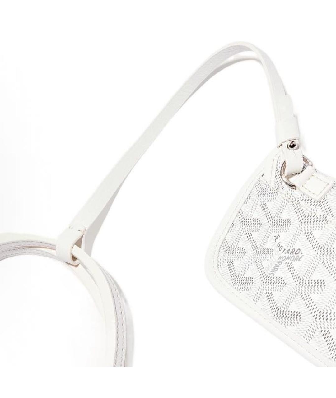GOYARD Белая кожаная сумка тоут, фото 4