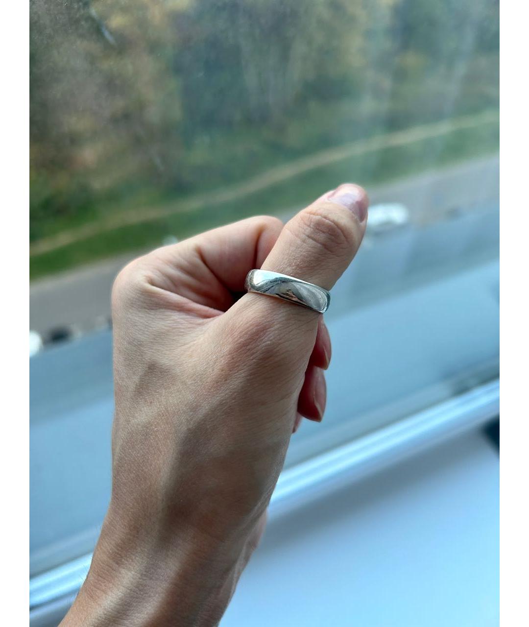 TIFFANY&CO Серебряное платиновое кольцо, фото 7