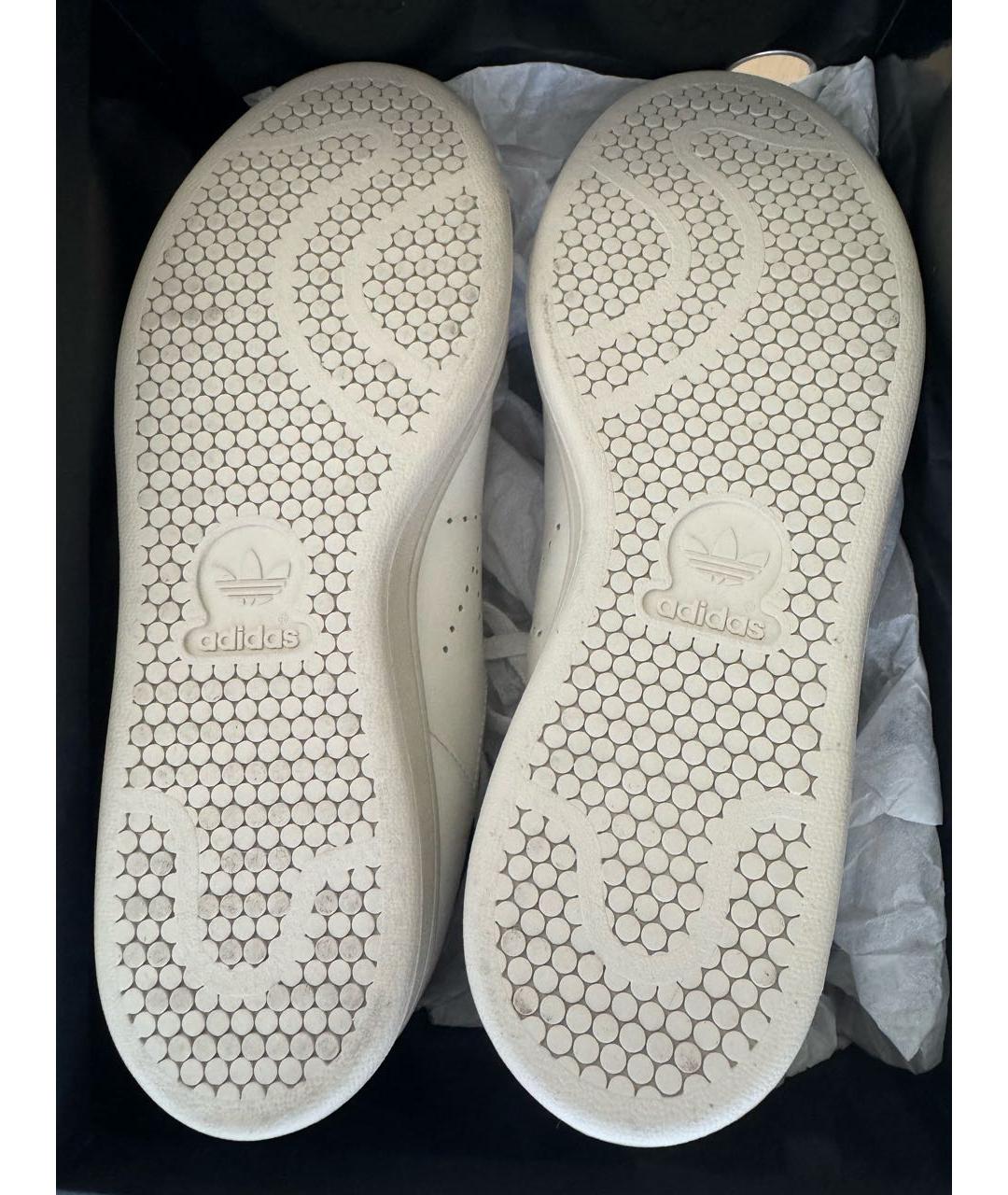 ADIDAS X RAF SIMONS Белые кожаные низкие кроссовки / кеды, фото 6