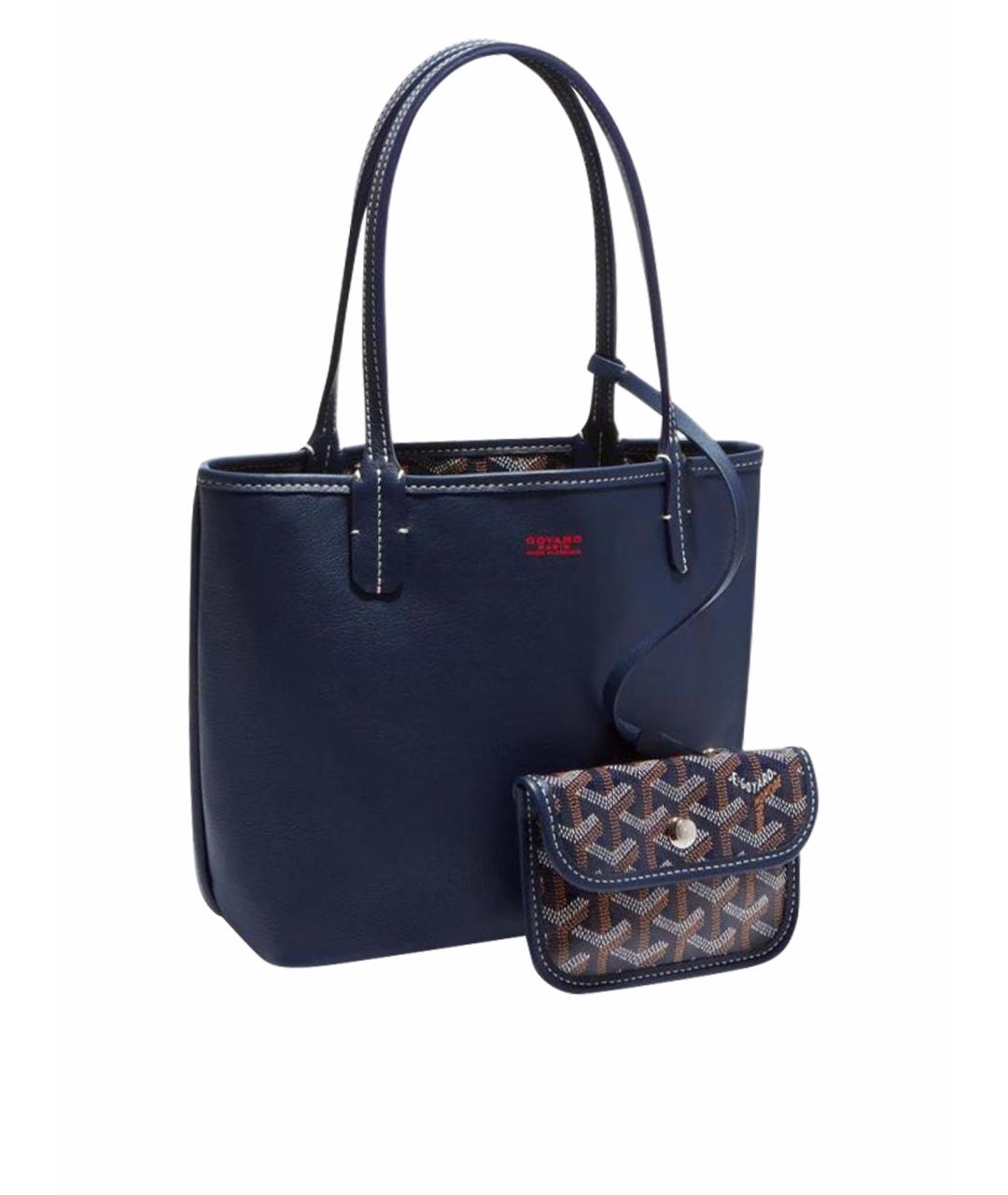 GOYARD Темно-синяя сумка тоут, фото 1