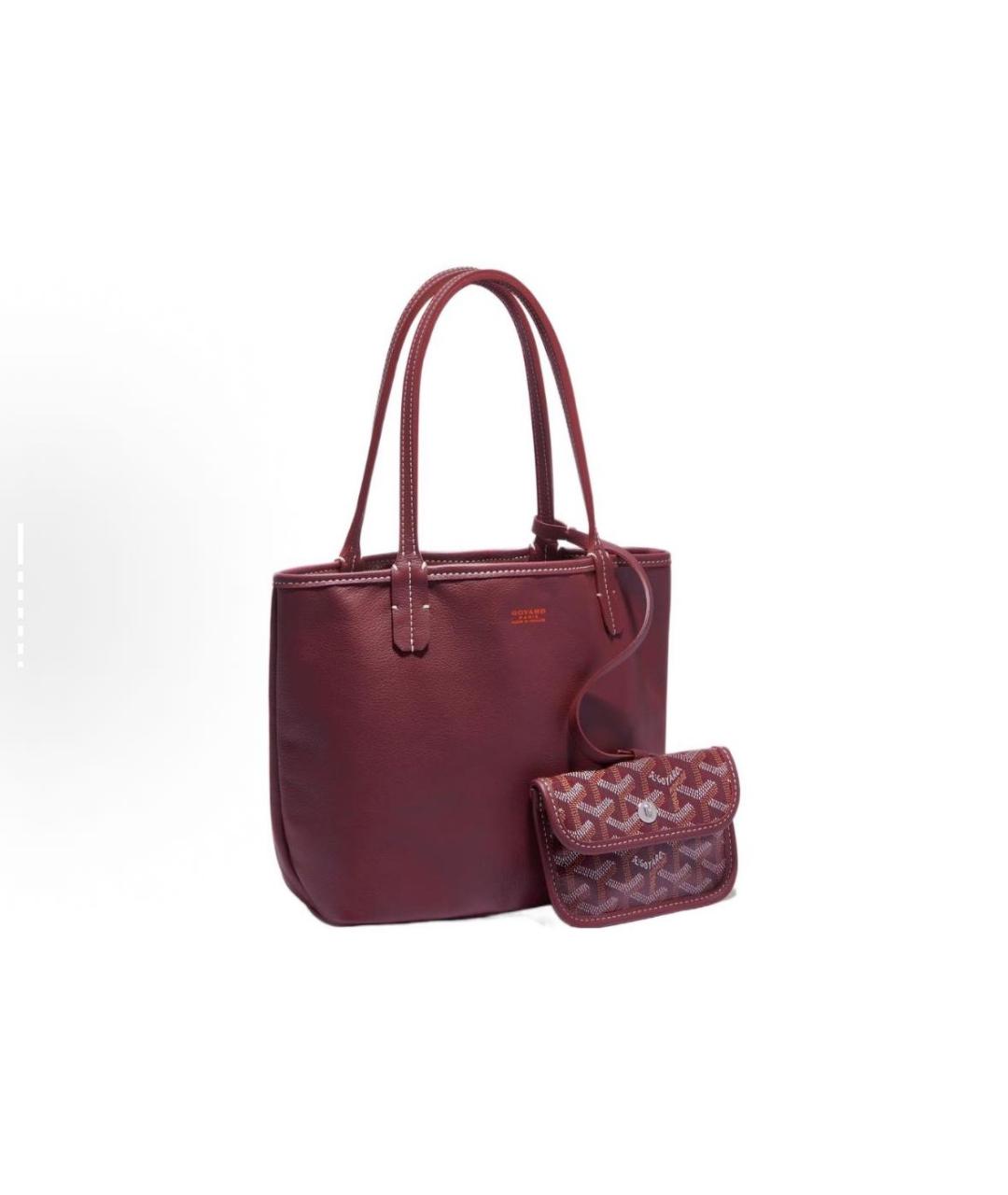 GOYARD Бордовая сумка тоут, фото 5