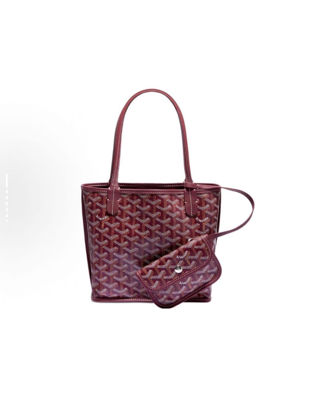 GOYARD Бордовая сумка тоут, фото 2