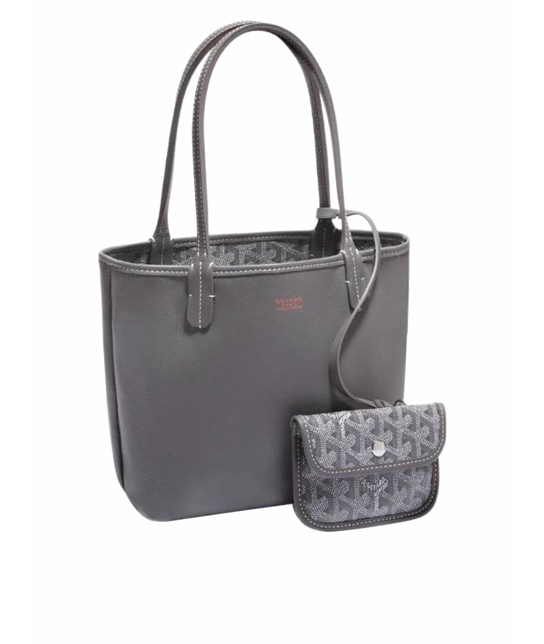 GOYARD Антрацитовая сумка тоут, фото 5