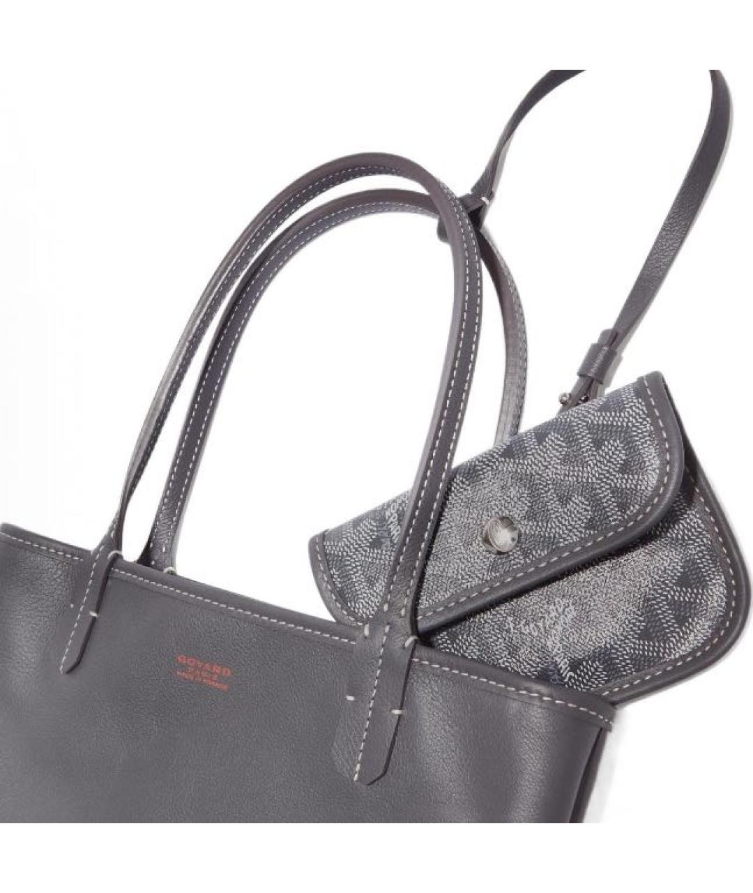 GOYARD Антрацитовая сумка тоут, фото 3