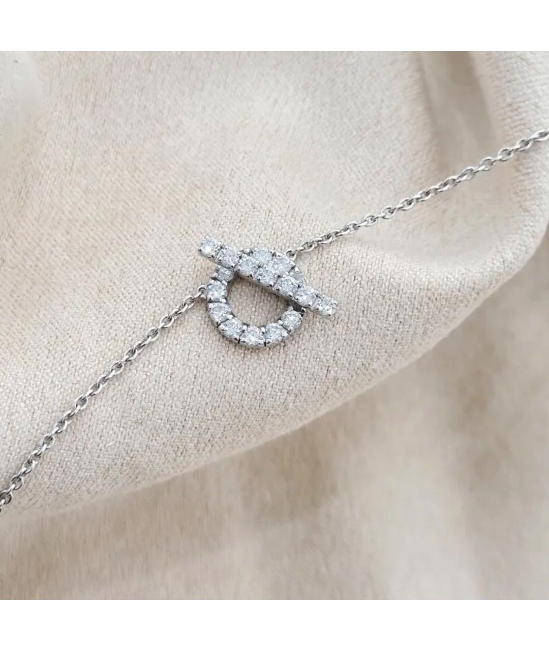 HERMES Серебряное колье из белого золота, фото 2