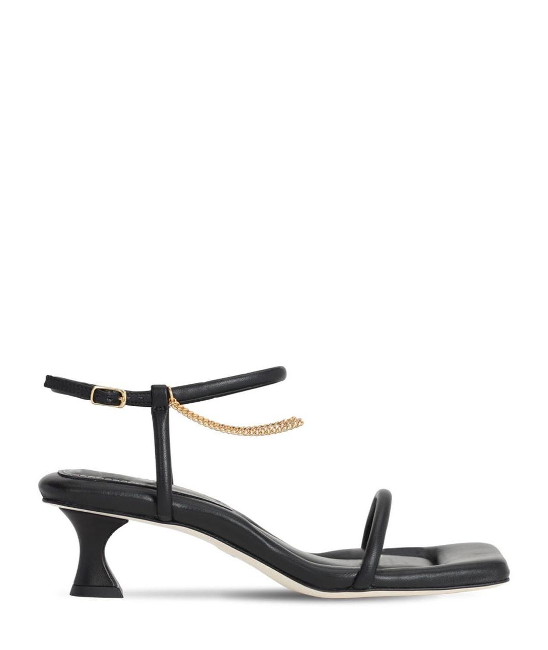 PROENZA SCHOULER Черные кожаные босоножки, фото 8
