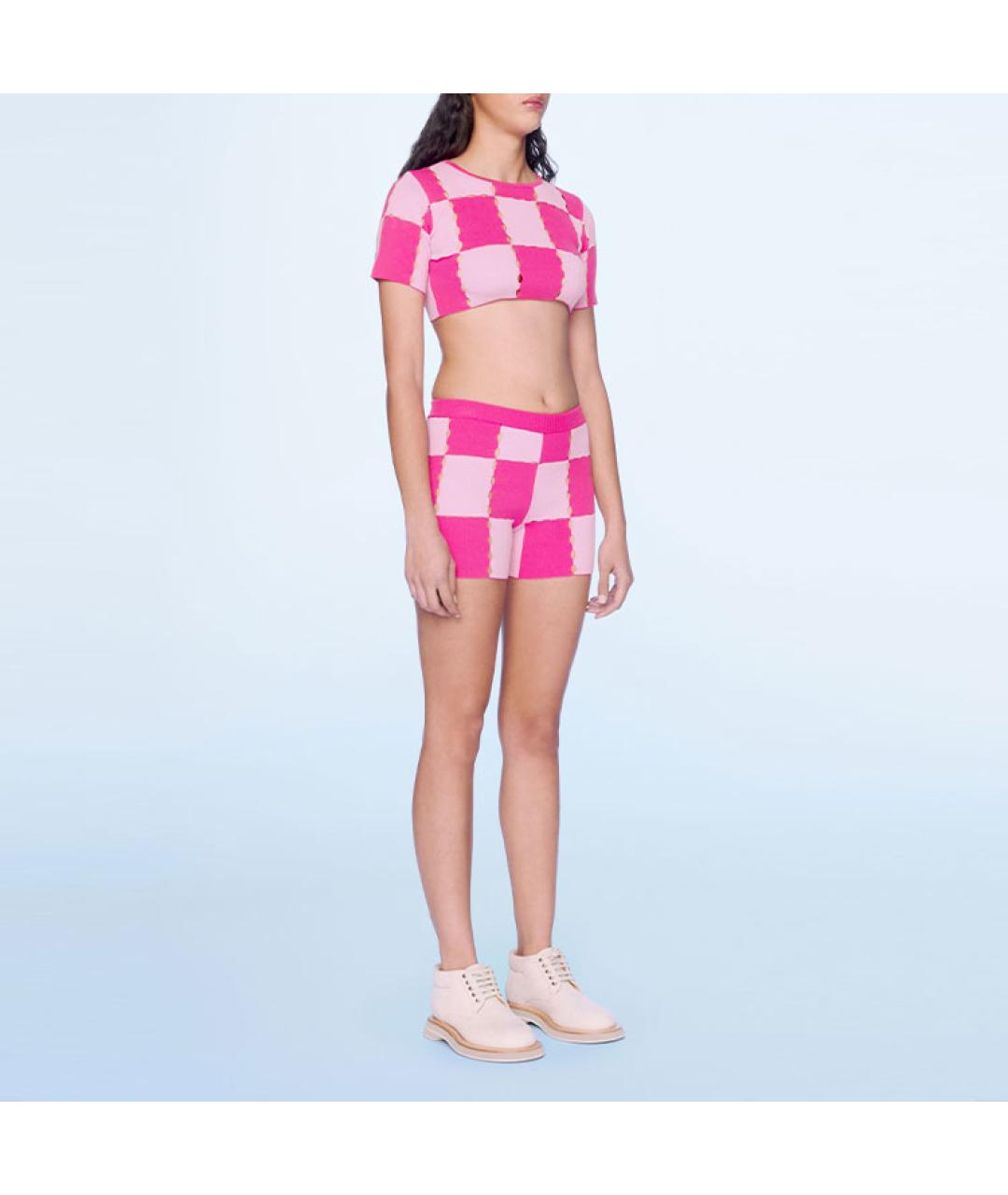 JACQUEMUS Розовые шорты, фото 4