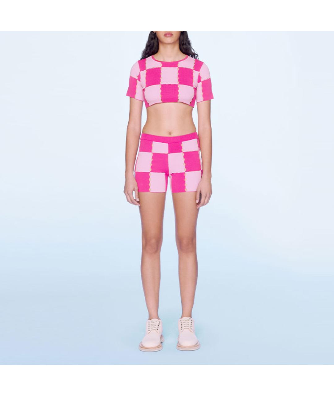 JACQUEMUS Розовые шорты, фото 2