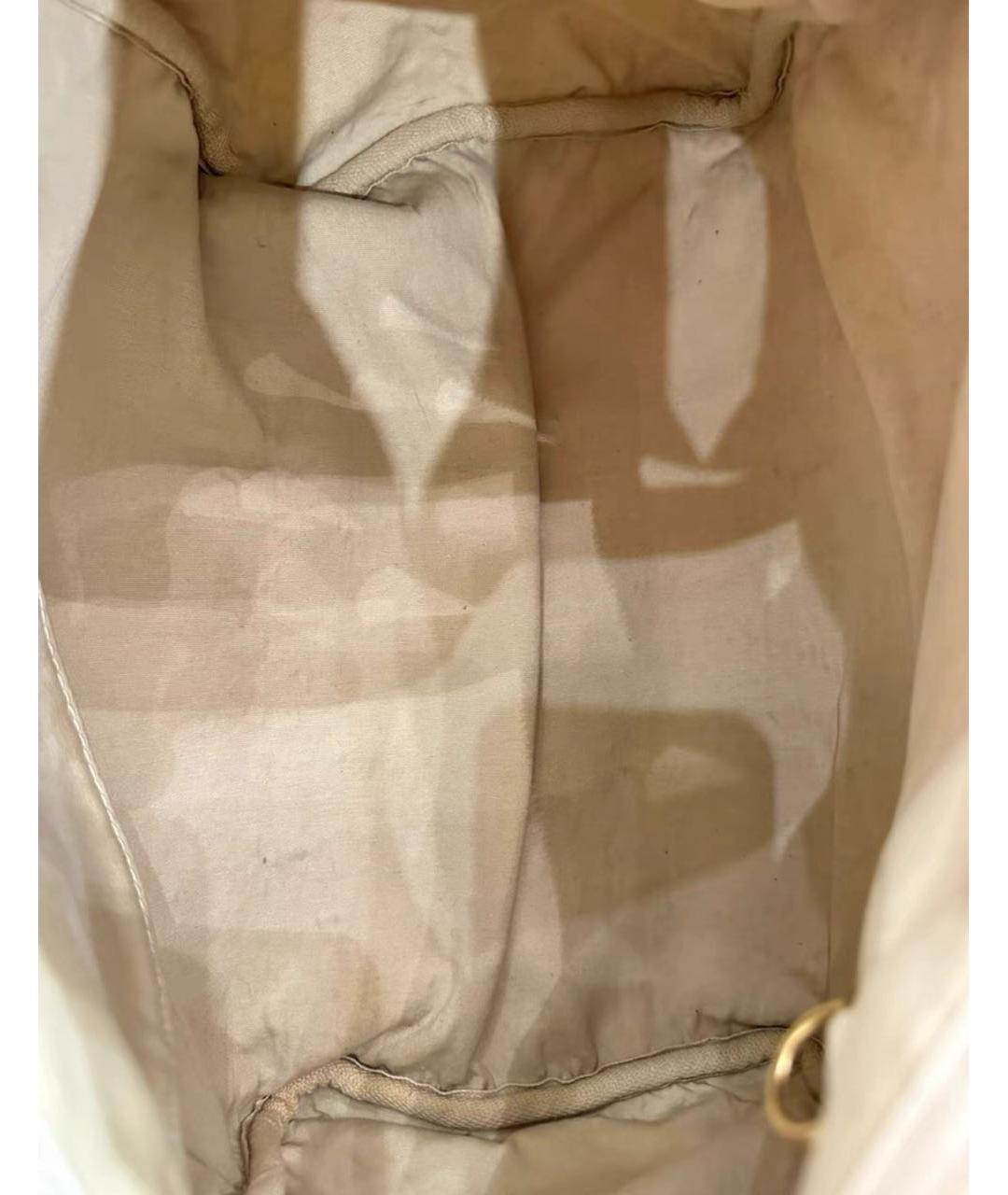 LOUIS VUITTON Бежевая тканевая дорожная/спортивная сумка, фото 8