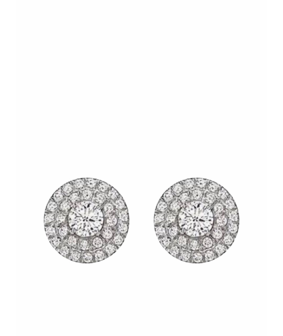 TIFFANY&CO Серебряные платиновые серьги, фото 1