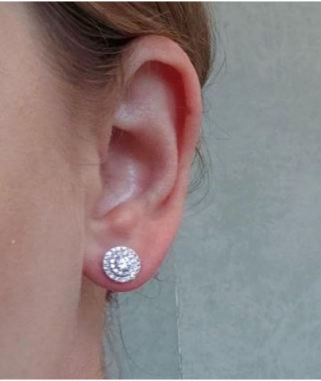 TIFFANY&CO Серебряные платиновые серьги, фото 5