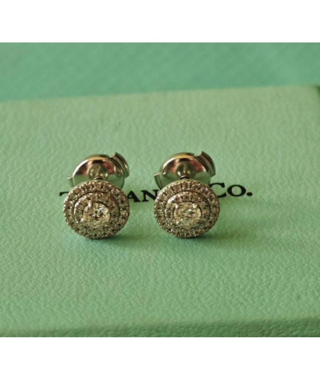 TIFFANY&CO Серебряные платиновые серьги, фото 3