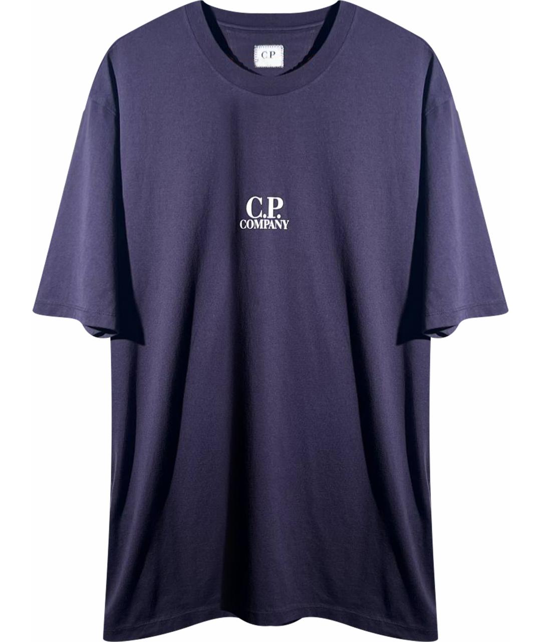 CP COMPANY Фиолетовая хлопковая футболка, фото 1