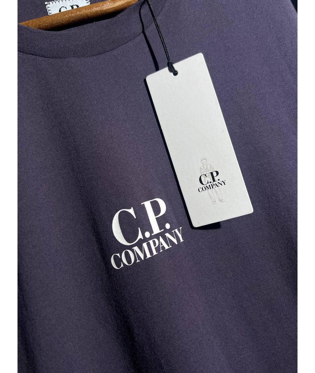 CP COMPANY Фиолетовая хлопковая футболка, фото 4