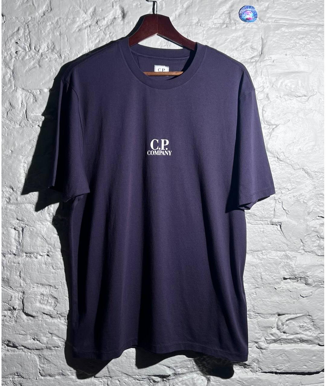 CP COMPANY Фиолетовая хлопковая футболка, фото 8