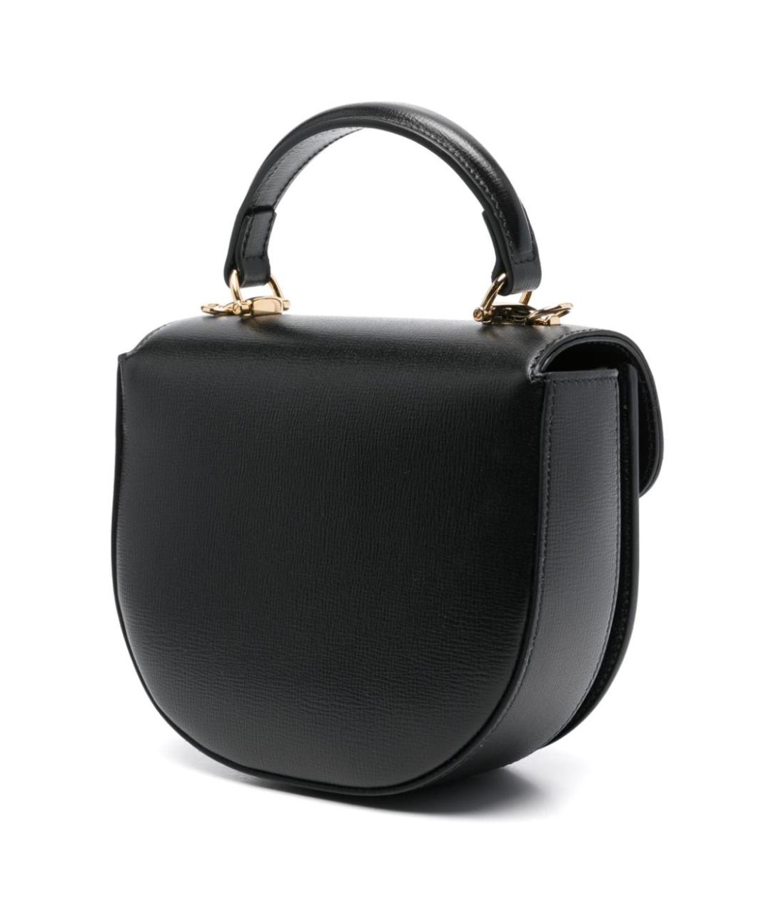 GUCCI Черная кожаная сумка с короткими ручками, фото 4