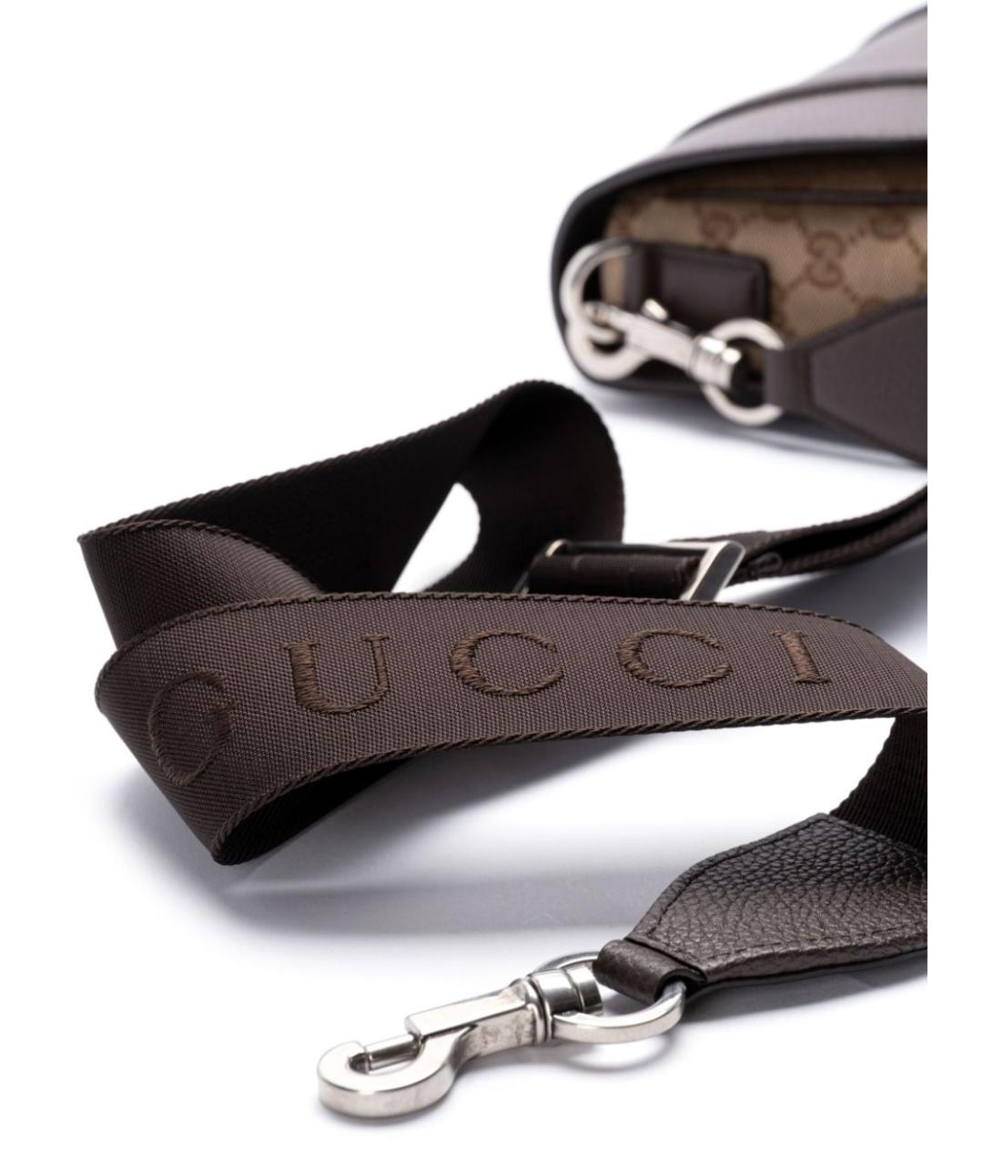 GUCCI Коричневая сумка на плечо, фото 3