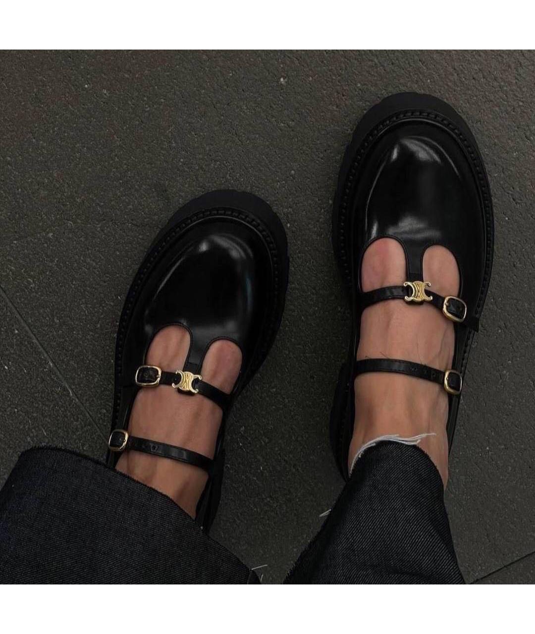 CELINE Черные брогги и оксфорды из лакированной кожи, фото 3