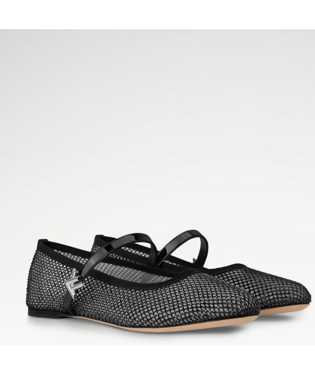 LOUIS VUITTON Черные балетки, фото 4