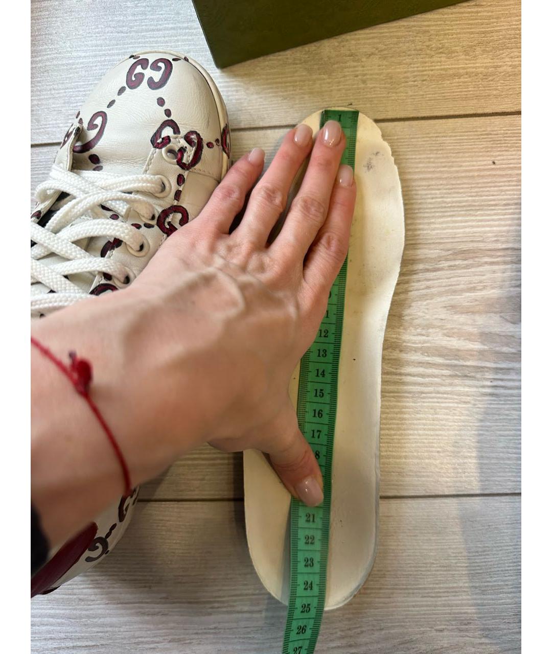 GUCCI Мульти кожаные кеды, фото 7