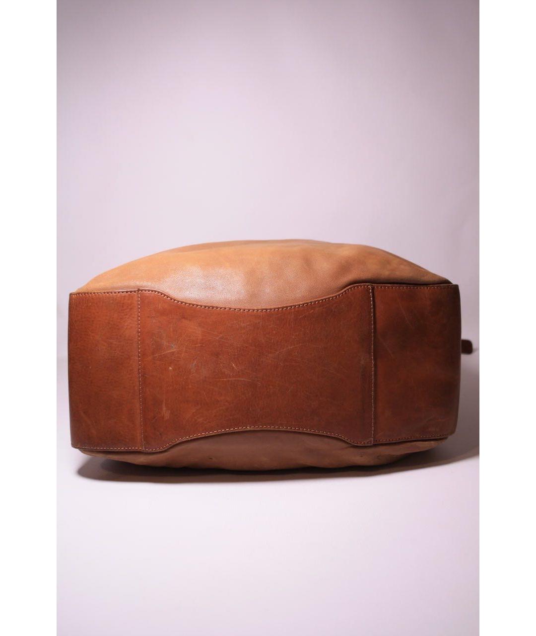 MM6 MAISON MARGIELA Коричневая кожаная сумка тоут, фото 5