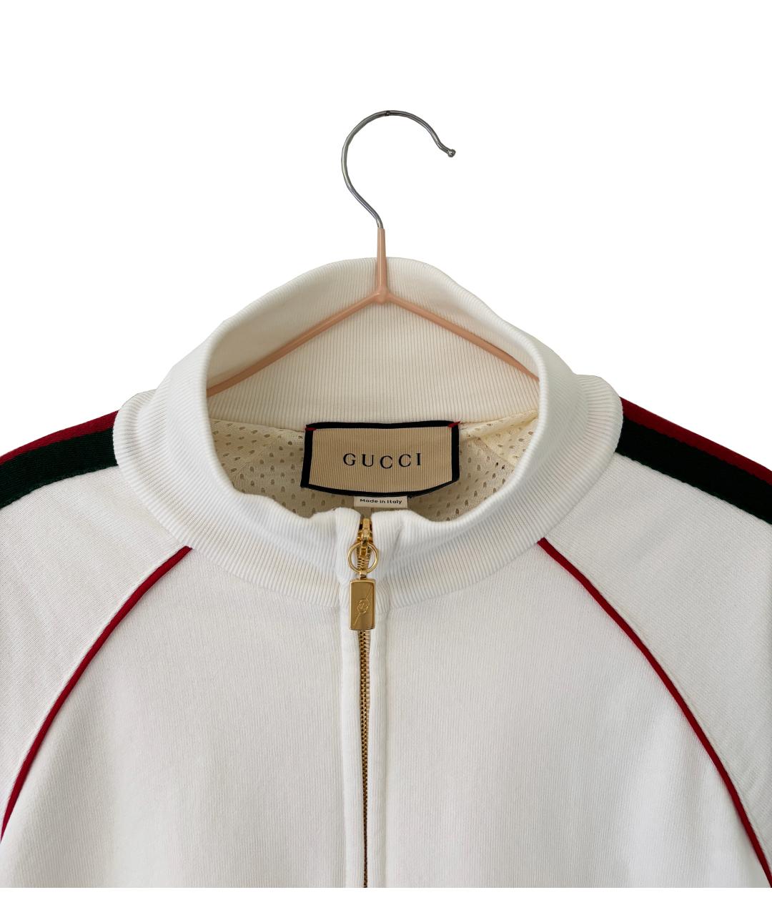 GUCCI Белый хлопковый кардиган, фото 3