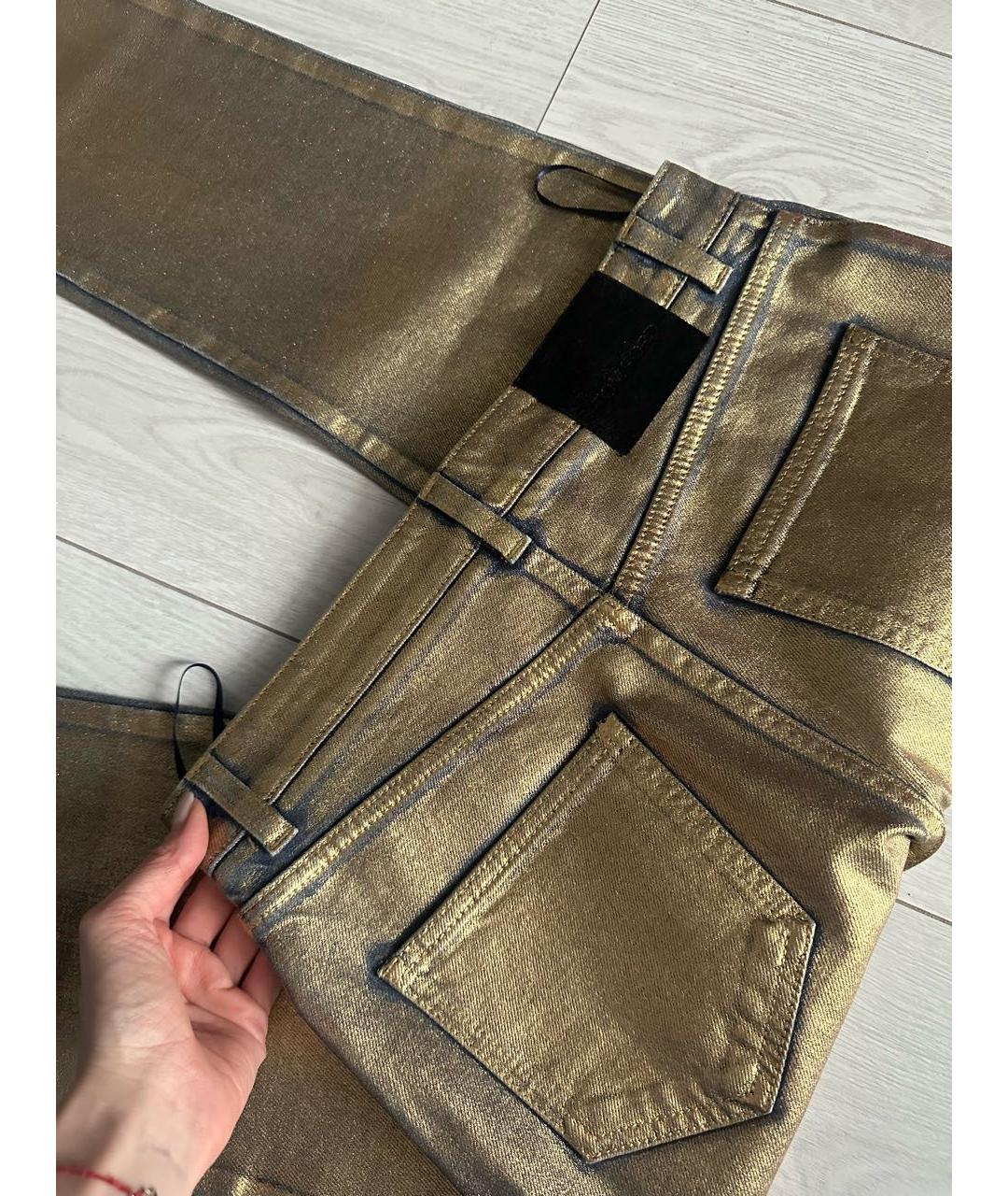 TOM FORD Золотые джинсы слим, фото 4