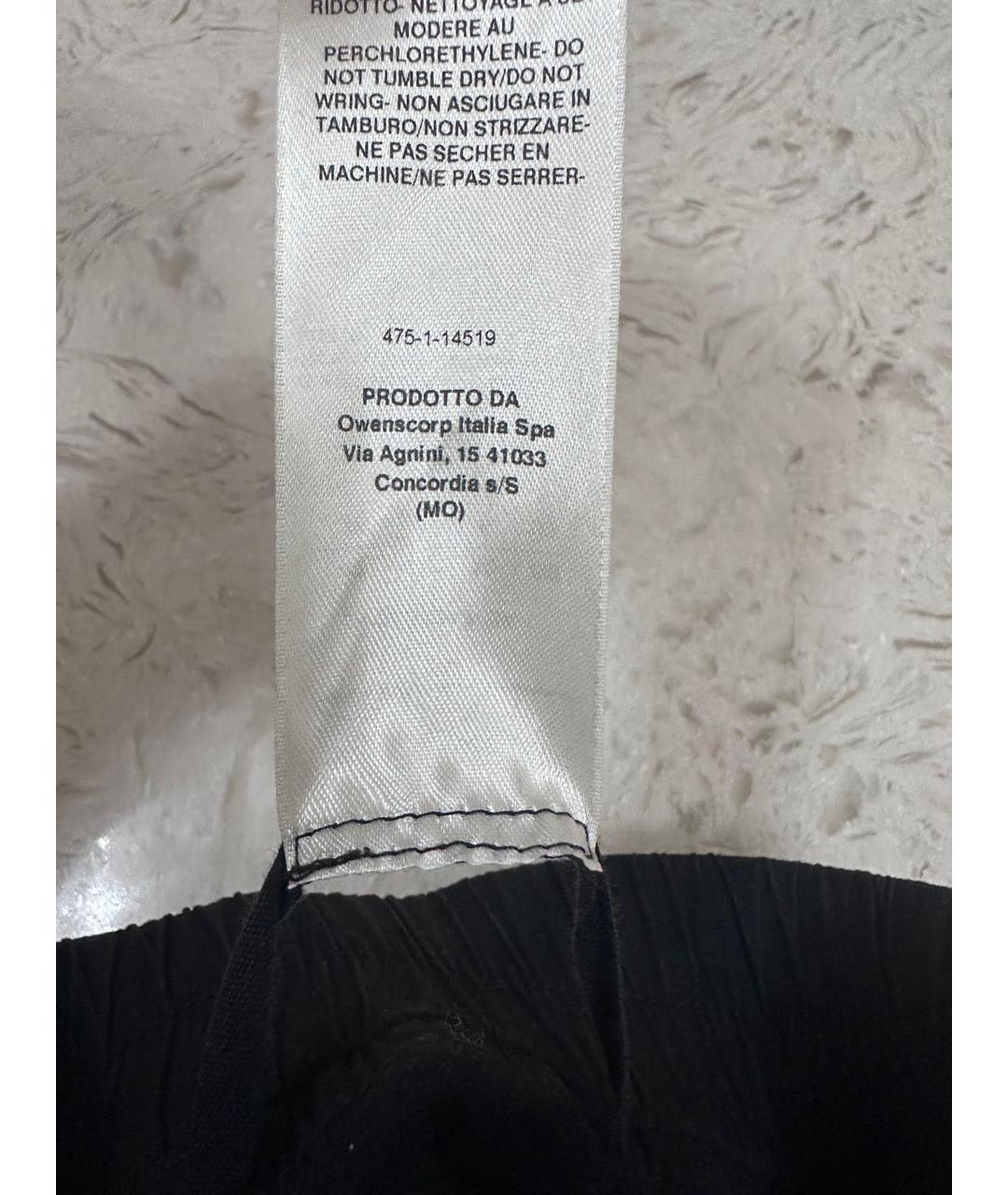 RICK OWENS Черные хлопковые повседневные брюки, фото 8
