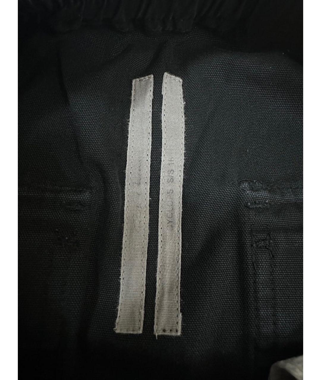 RICK OWENS Черные хлопковые шорты, фото 3