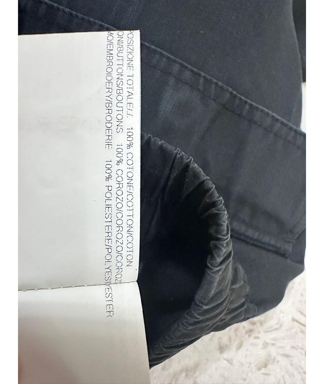 RICK OWENS Черные хлопковые шорты, фото 5