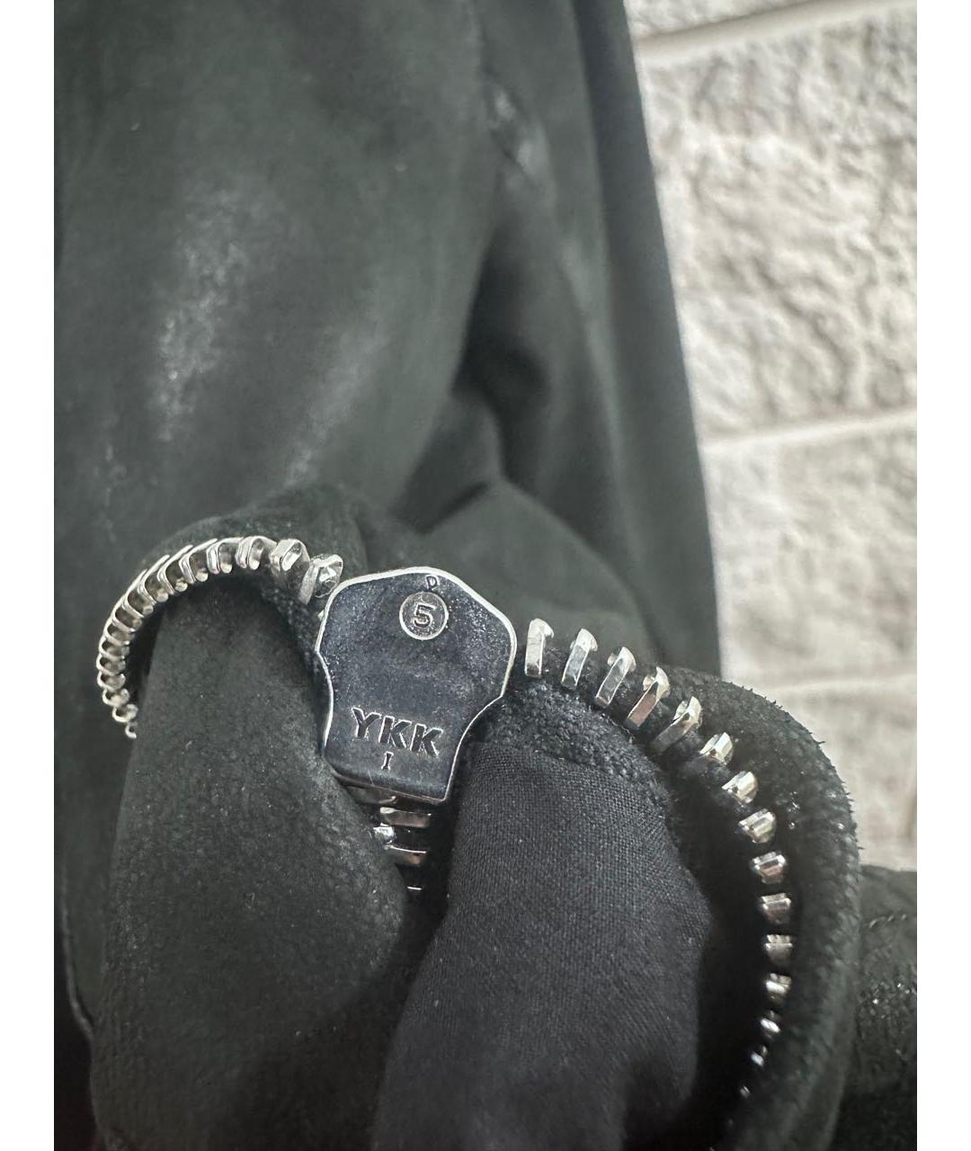 RICK OWENS Черная кожаная куртка, фото 4