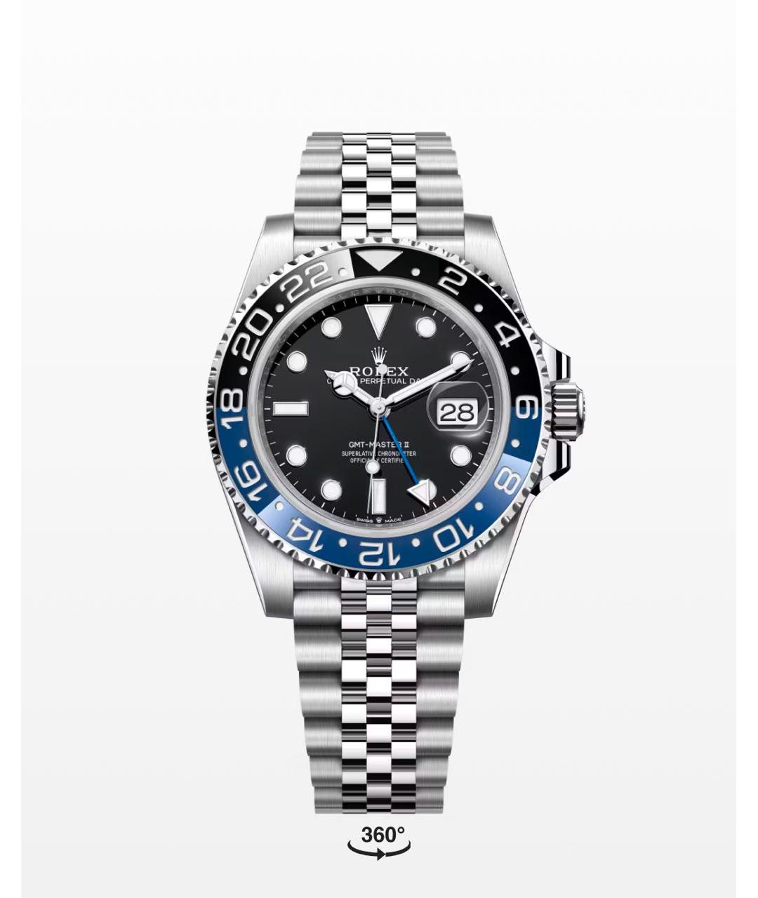ROLEX Синие металлические часы, фото 3