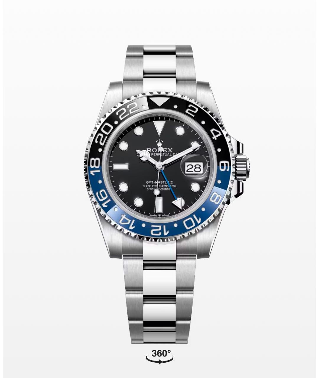 ROLEX Синие металлические часы, фото 3