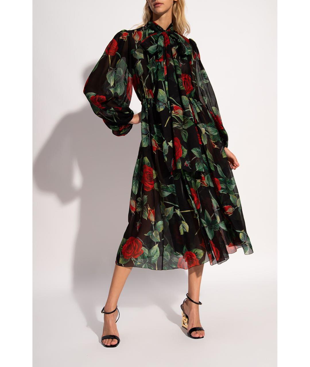 DOLCE&GABBANA Шелковое вечернее платье, фото 3