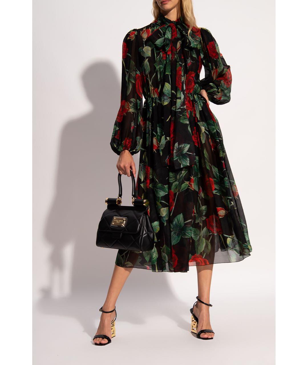DOLCE&GABBANA Шелковое вечернее платье, фото 4