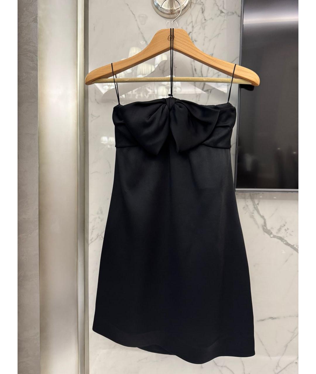 SAINT LAURENT Черное шелковое вечернее платье, фото 2