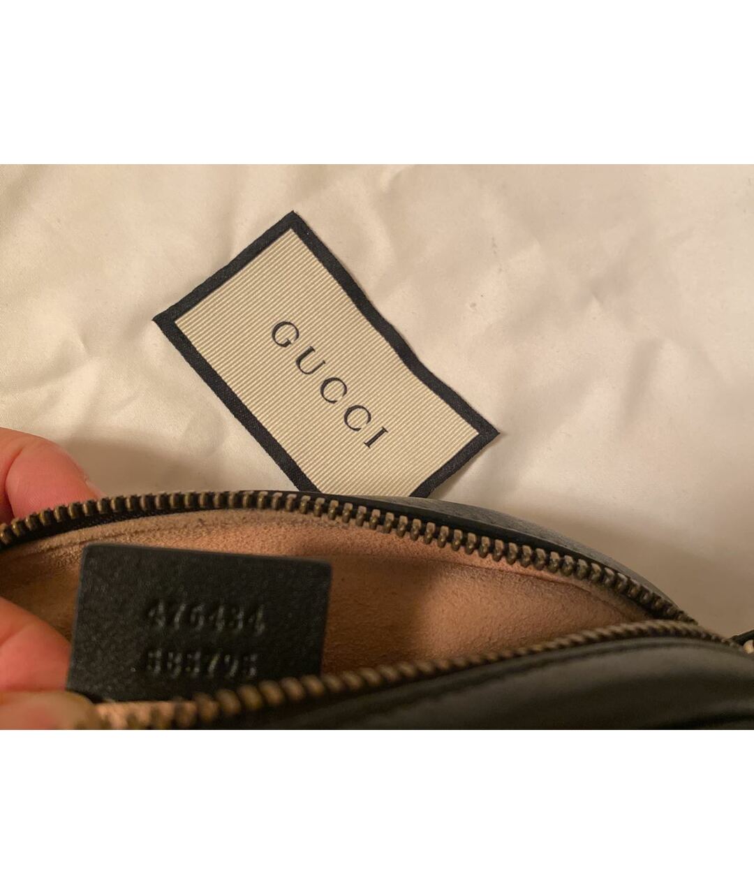 GUCCI Черная кожаная сумка тоут, фото 3