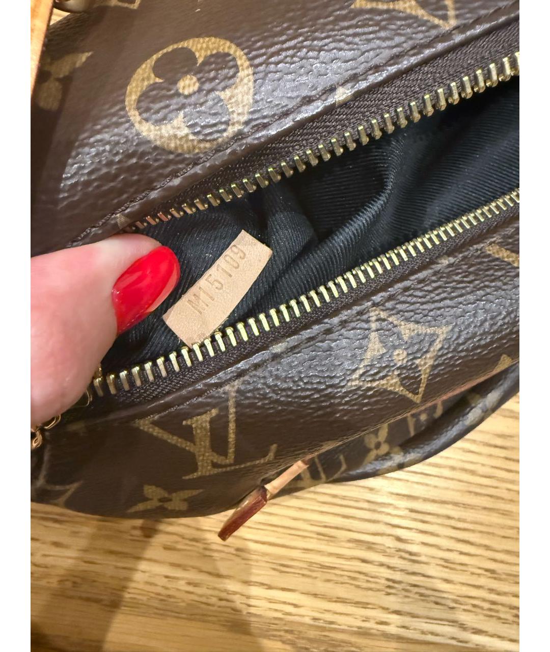 LOUIS VUITTON Коричневая сумка через плечо, фото 4