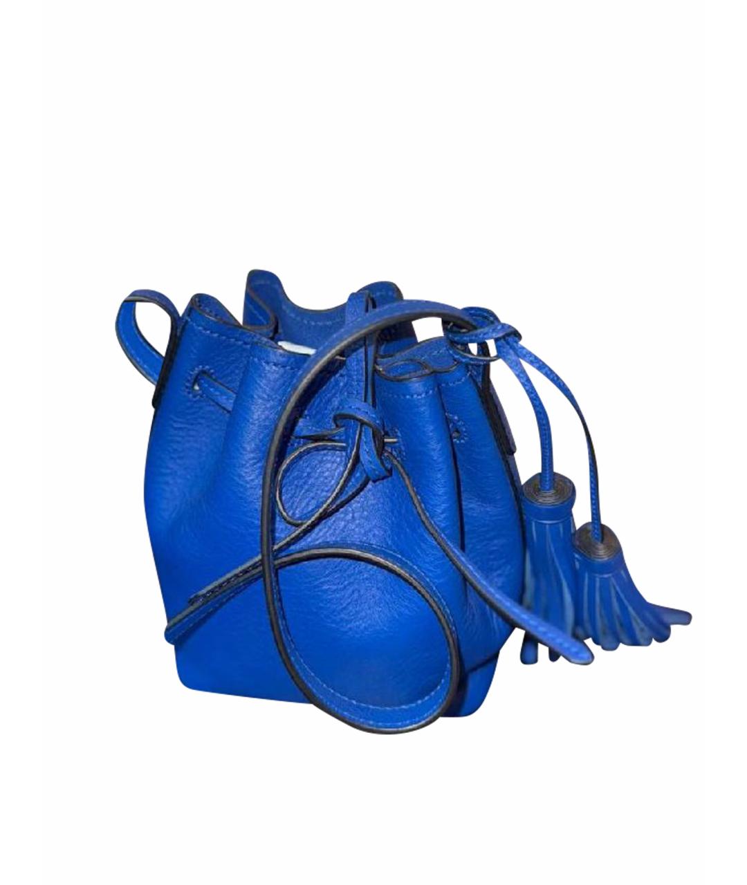 POLO RALPH LAUREN Синяя кожаная сумка через плечо, фото 1