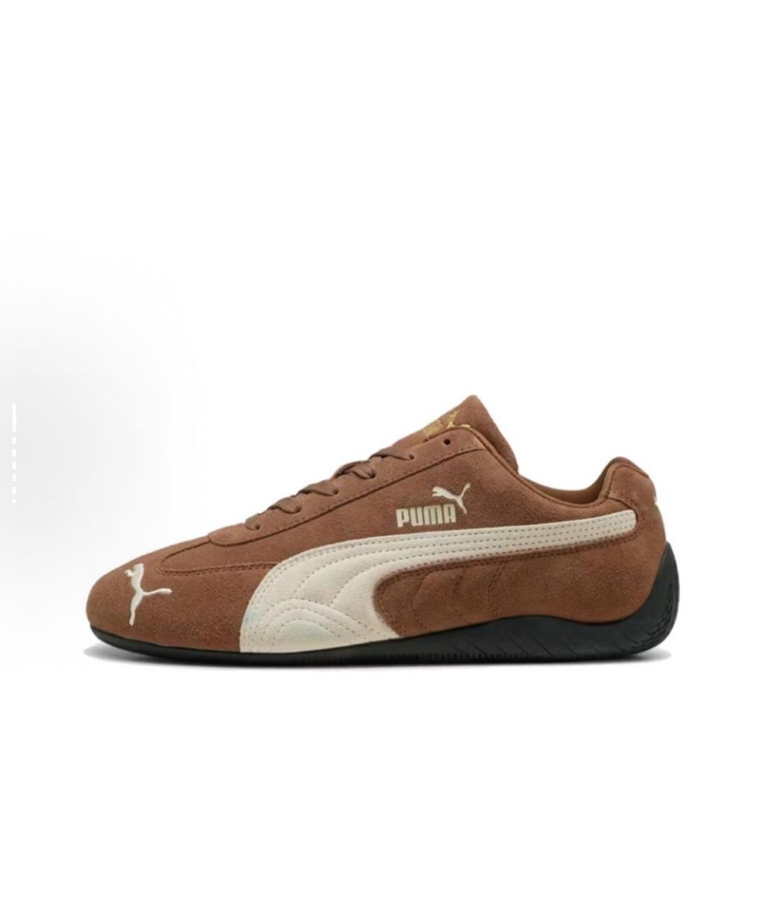 PUMA Коричневые кожаные кеды, фото 6
