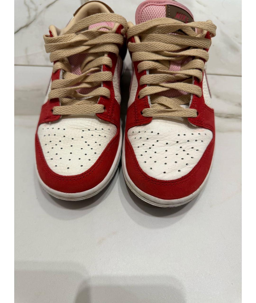 NIKE Красные кожаные кроссовки, фото 2
