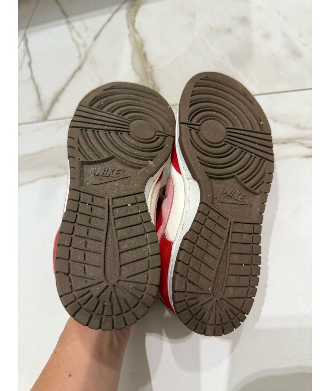NIKE Красные кожаные кроссовки, фото 6