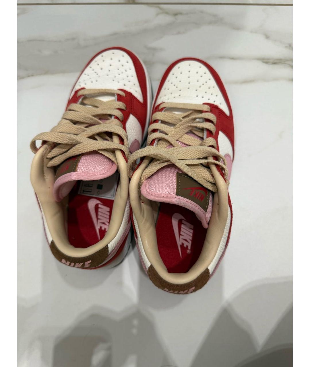NIKE Красные кожаные кроссовки, фото 3