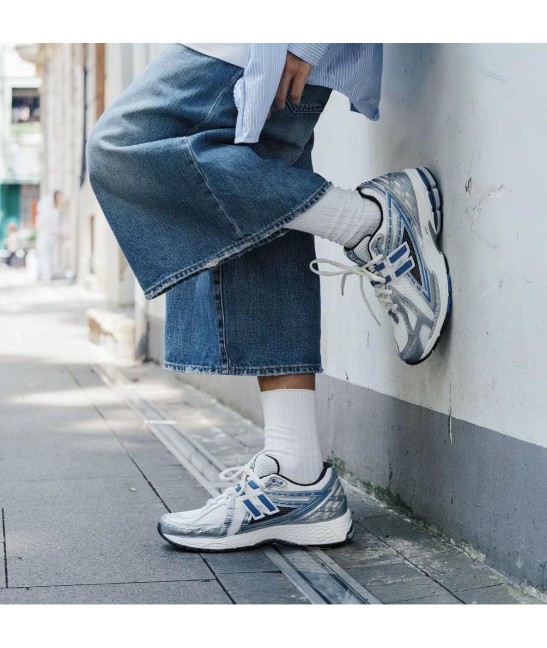NEW BALANCE Серебряные низкие кроссовки / кеды, фото 2