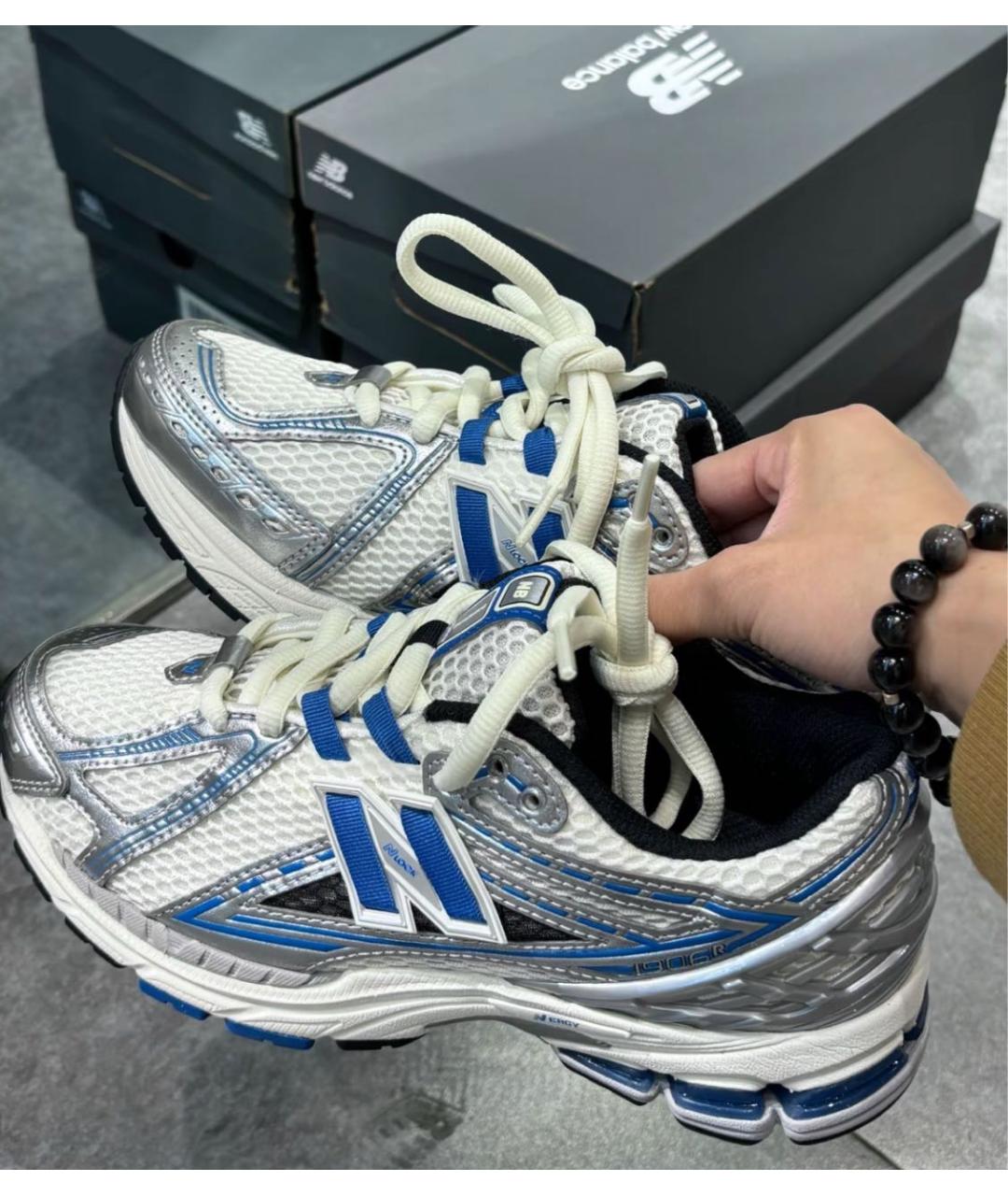 NEW BALANCE Серебряные низкие кроссовки / кеды, фото 6