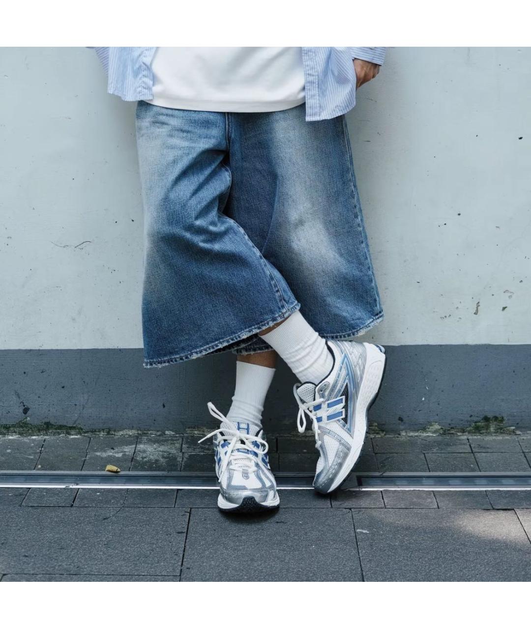 NEW BALANCE Серебряные низкие кроссовки / кеды, фото 5